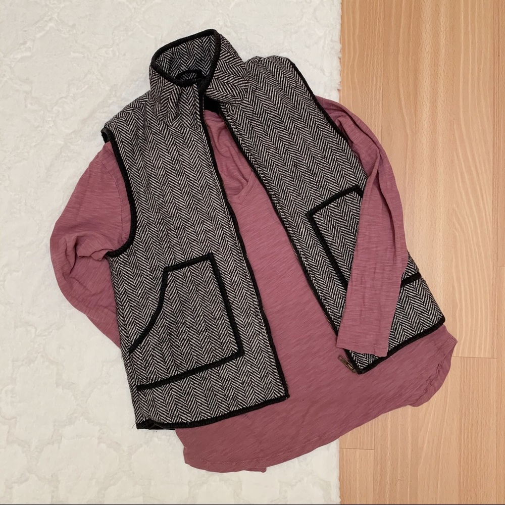 2 FOR $26 — Herringbone vest